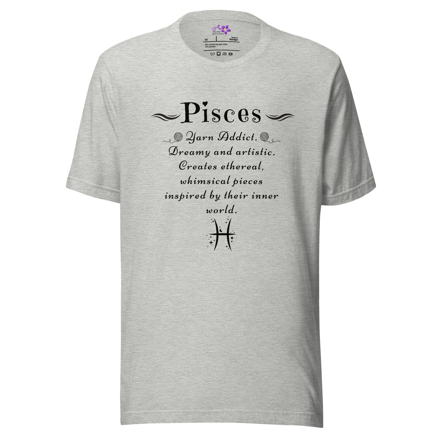 Crafters Zodiac - 'Pisces' Crew Neck T-Shirt