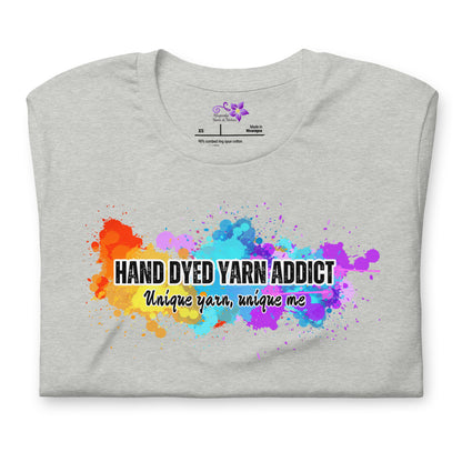 'Hand Dyed Yarn Addict' Crew Neck T-Shirt