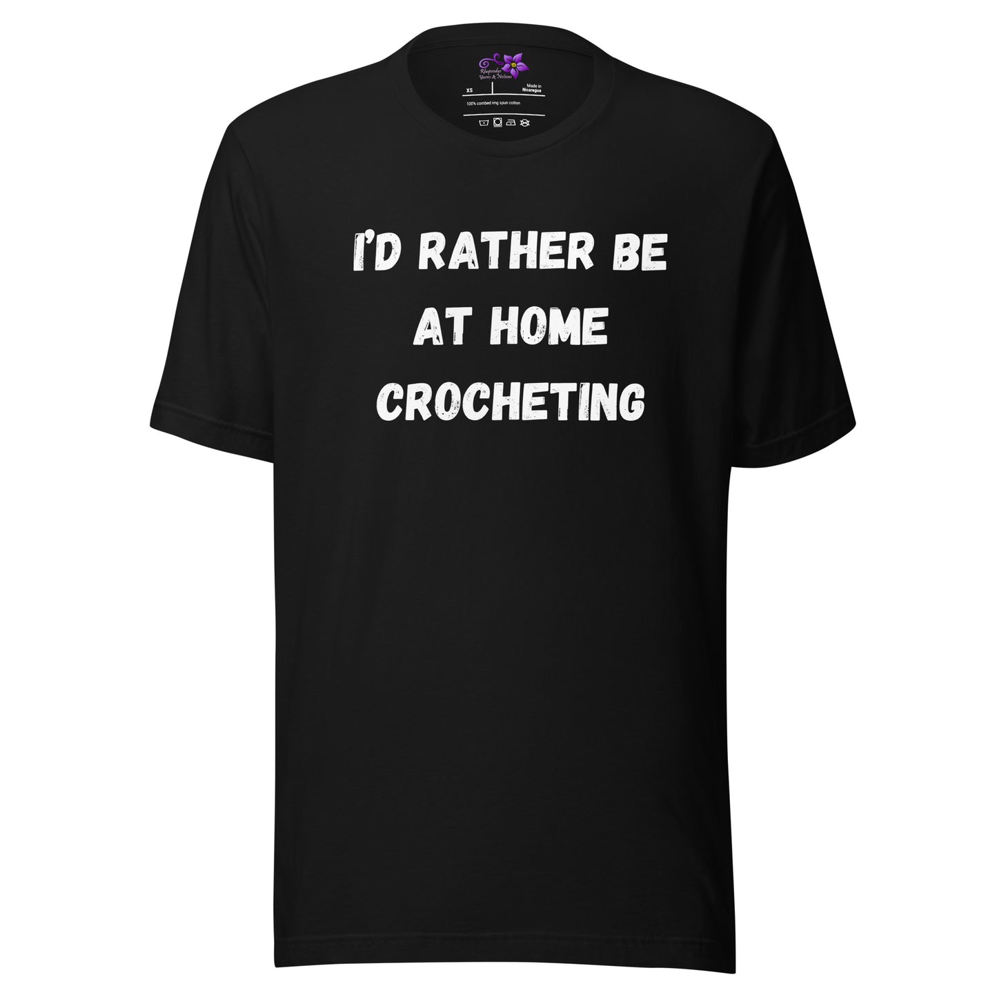 'Rather Be Crocheting' Crew neck T-Shirt