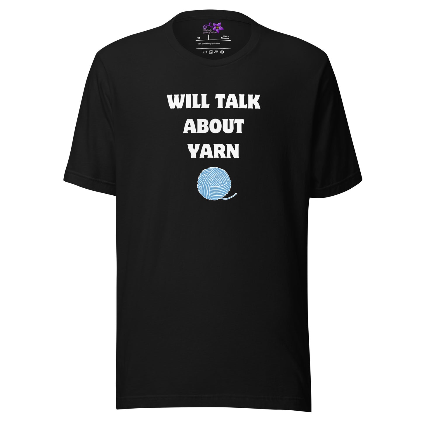 'Will Talk About Yarn' Crew Neck T-Shirt