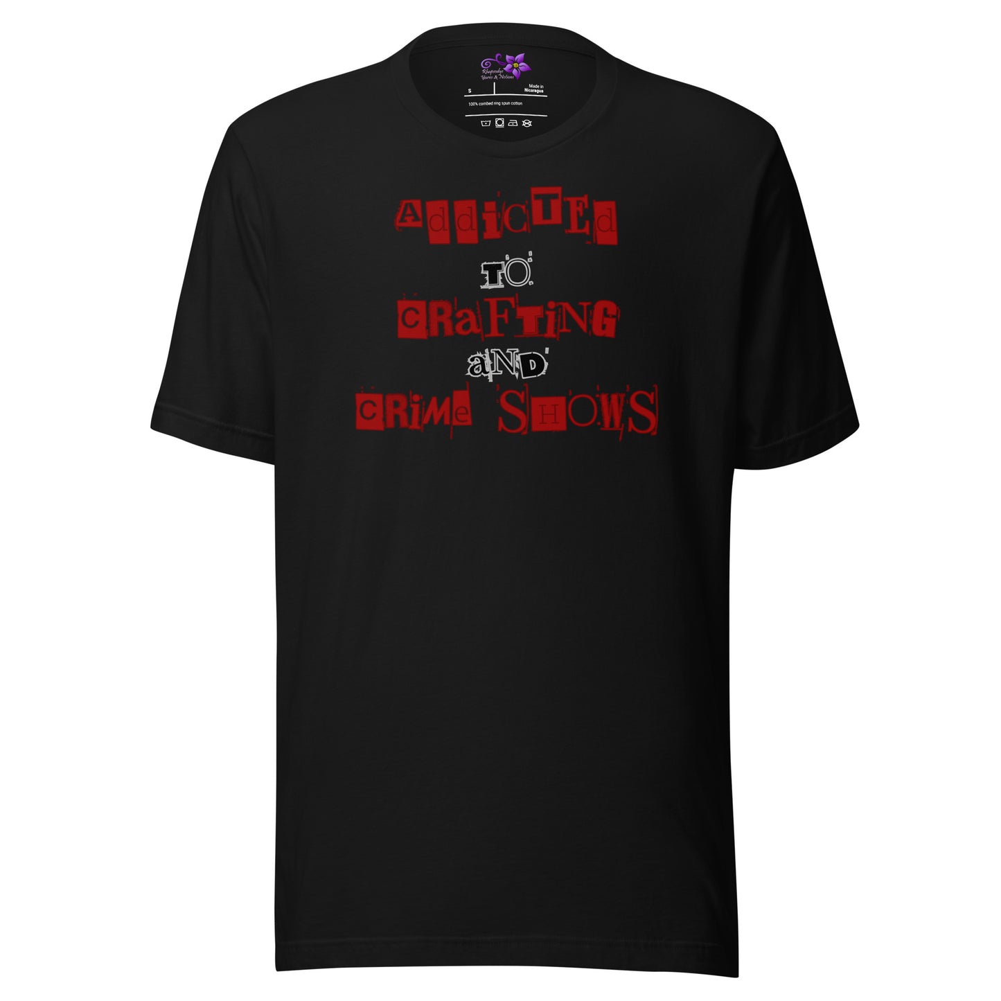 'Crafting and Crime Shows' Crew Neck T-Shirt