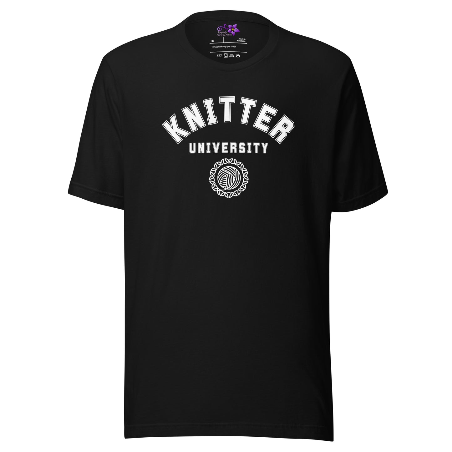 'Knitter University' Crew Neck T-Shirt