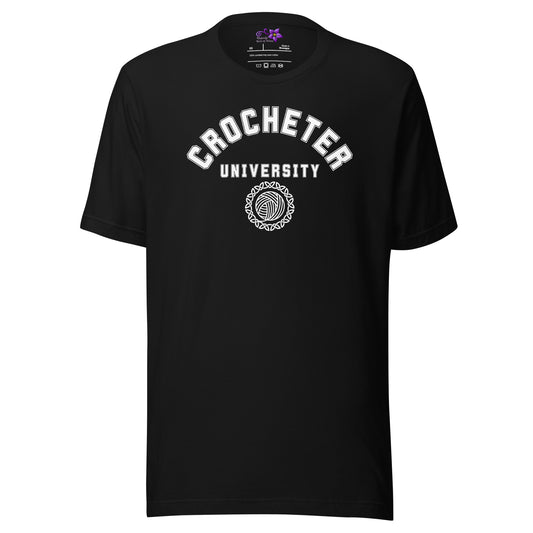 'Crocheter University' Crew Neck T-Shirt