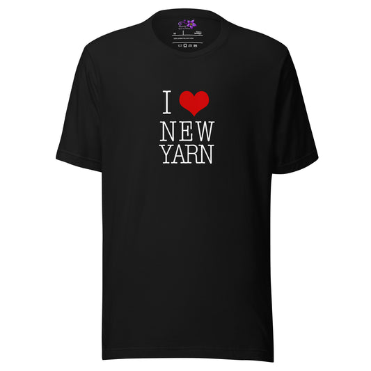 I Heart New Yarn Crew Neck T-Shirt