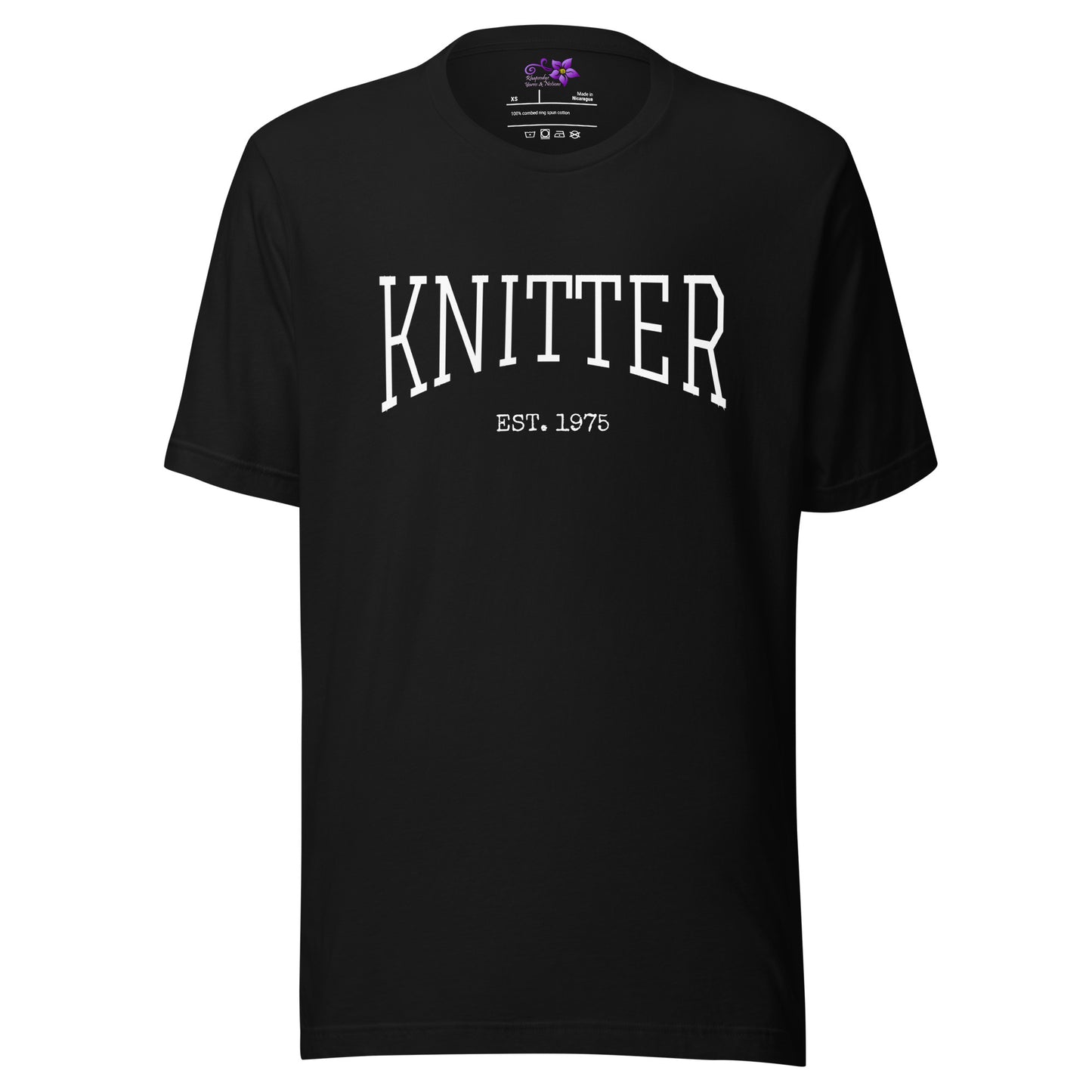 Personalized 'Knitter' Crew Neck T-Shirt