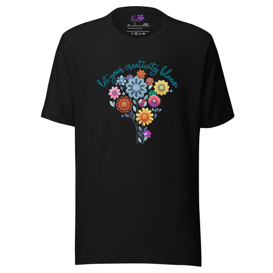 'Creativity - bunch of flowers' Crew Neck t-shirt