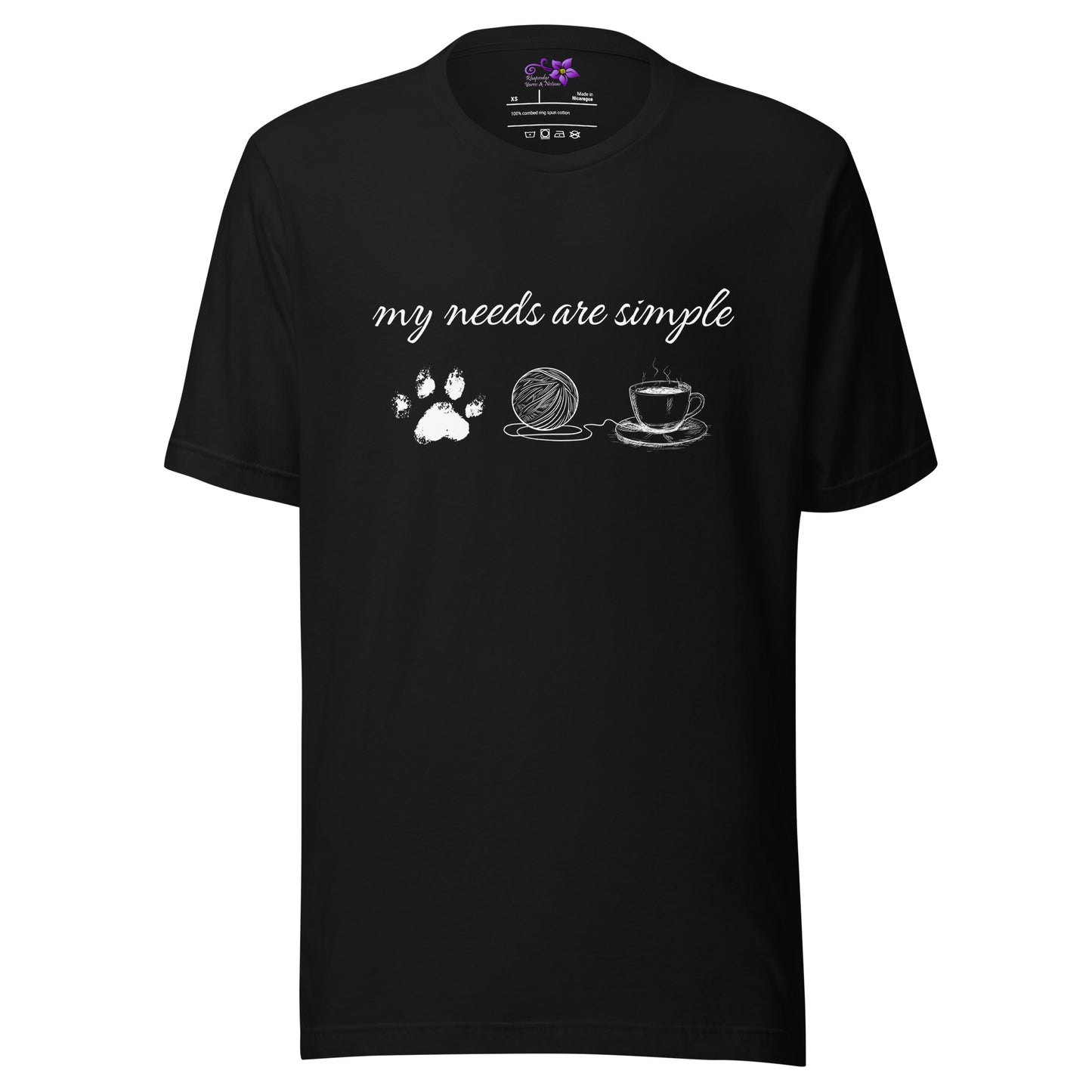 'My Needs Are Simple' Crew Neck T-Shirt