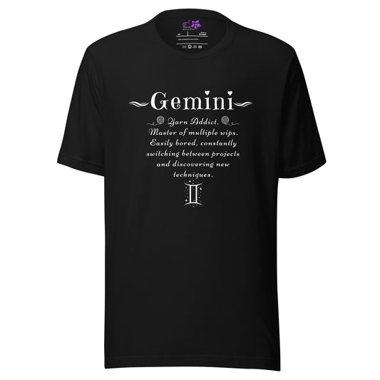 Crafters Zodiac - 'Gemini' Crew Neck T-Shirt