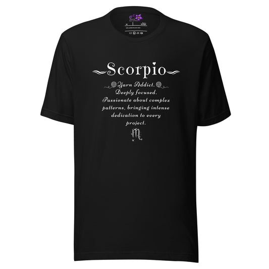 Crafters Zodiac - 'Scorpio' Crew Neck T-Shirt