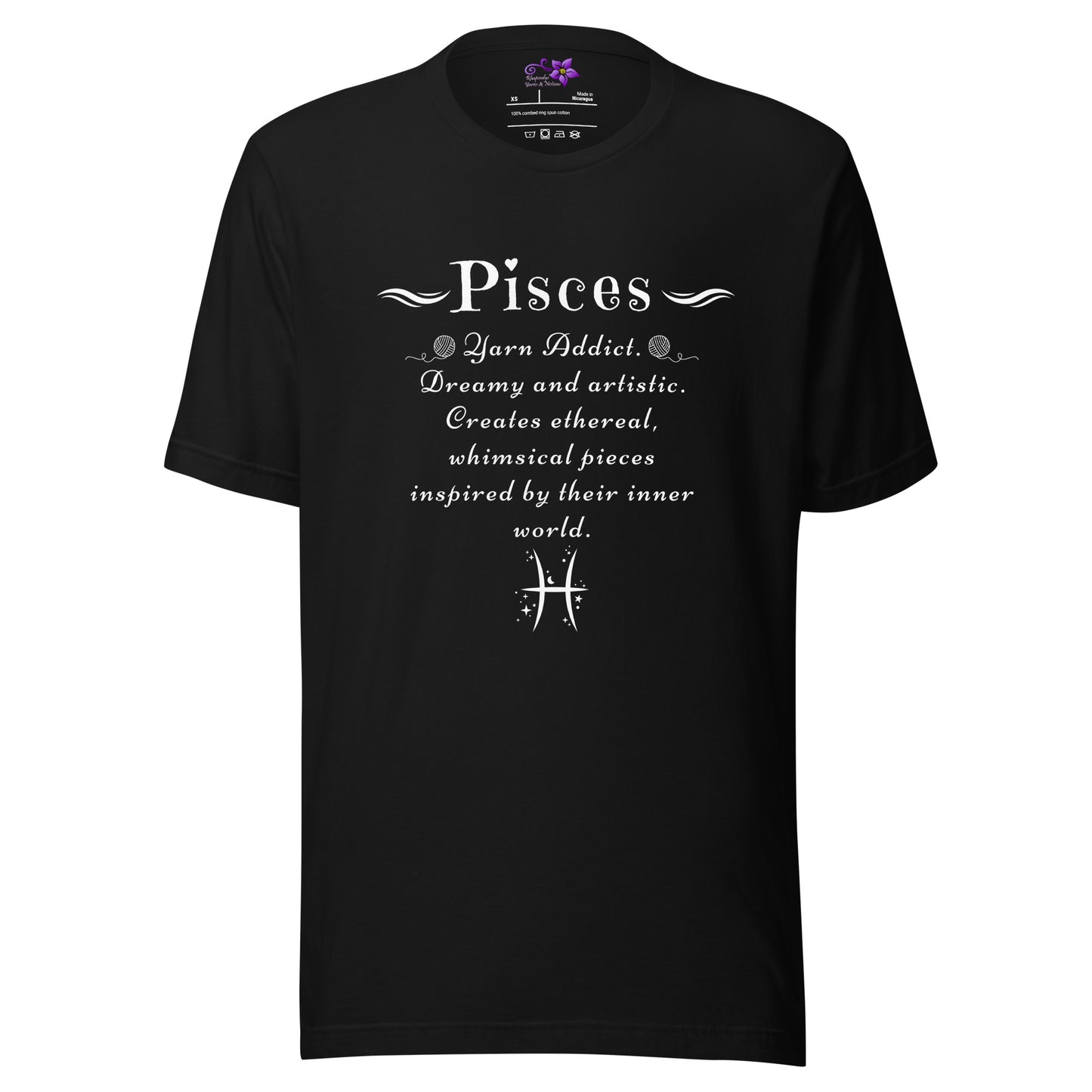 Crafters Zodiac - 'Pisces' Crew Neck T-Shirt