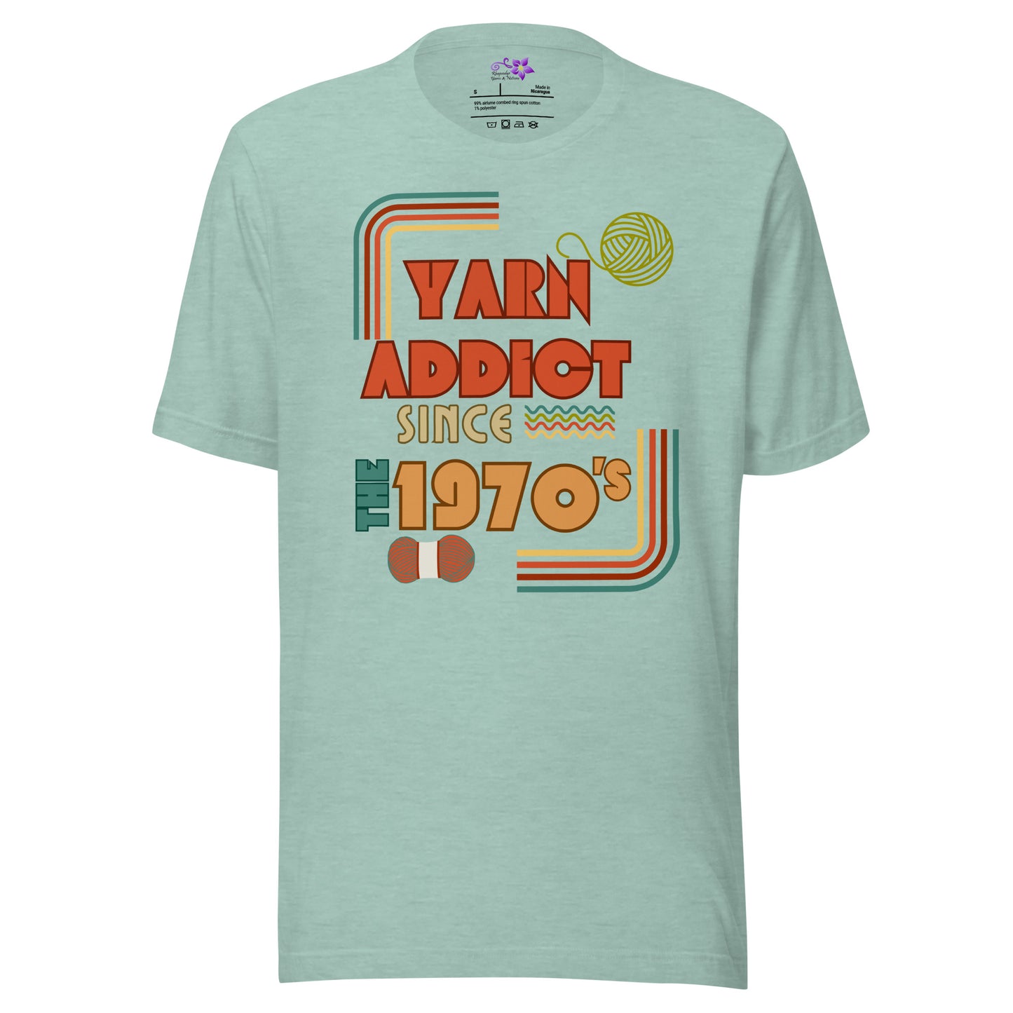 '70's Yarn Addict' Crew Neck T-Shirt