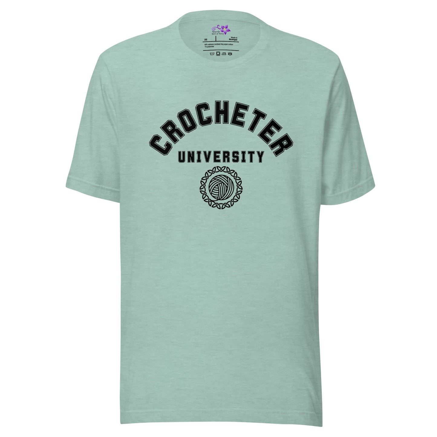 'Crocheter University' Crew Neck T-Shirt