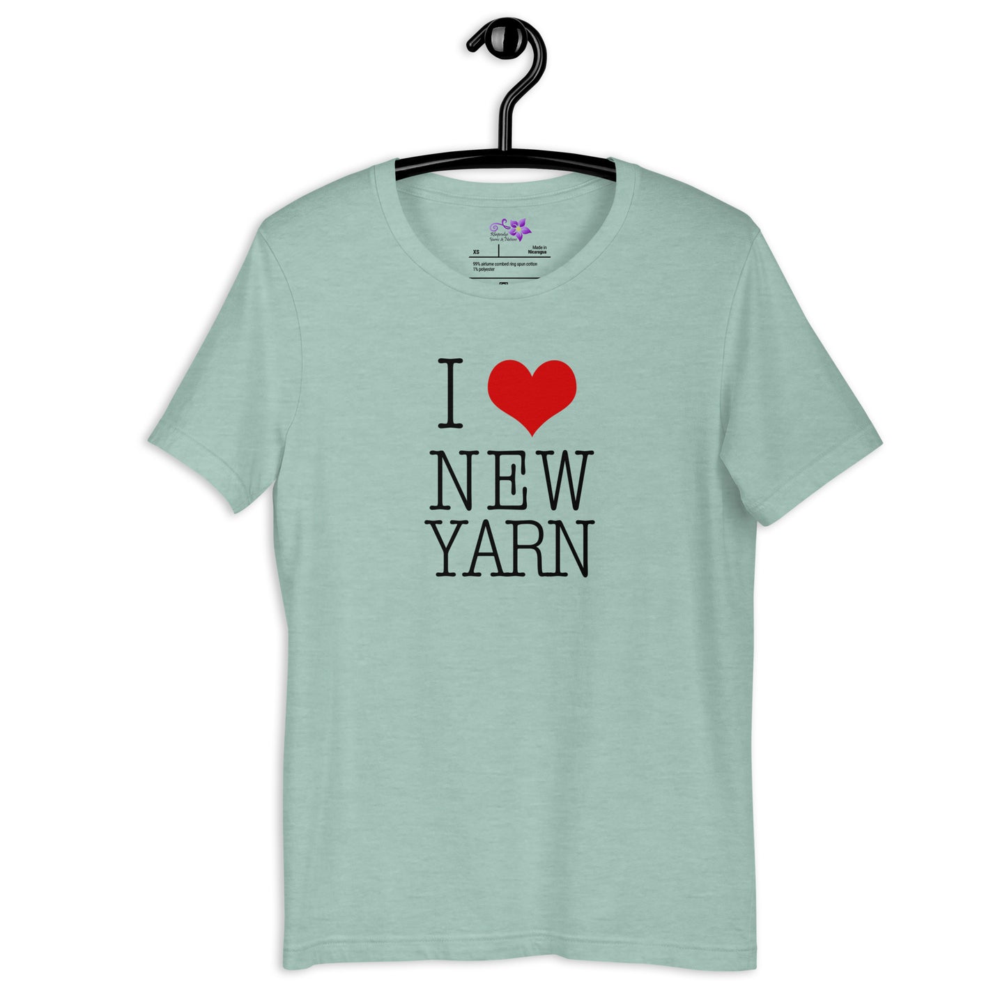 I Heart New Yarn Crew Neck T-Shirt