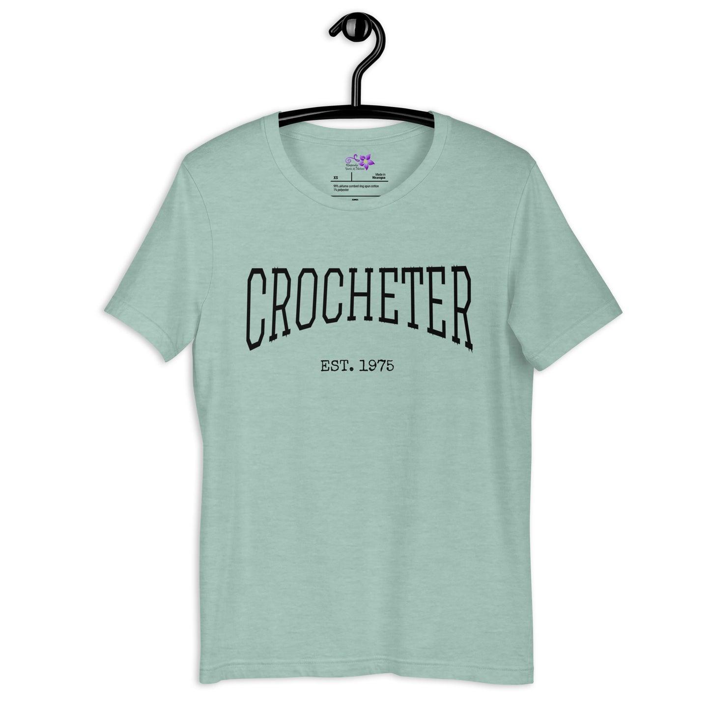 Personalized 'Crocheter' Crew Neck T-Shirt