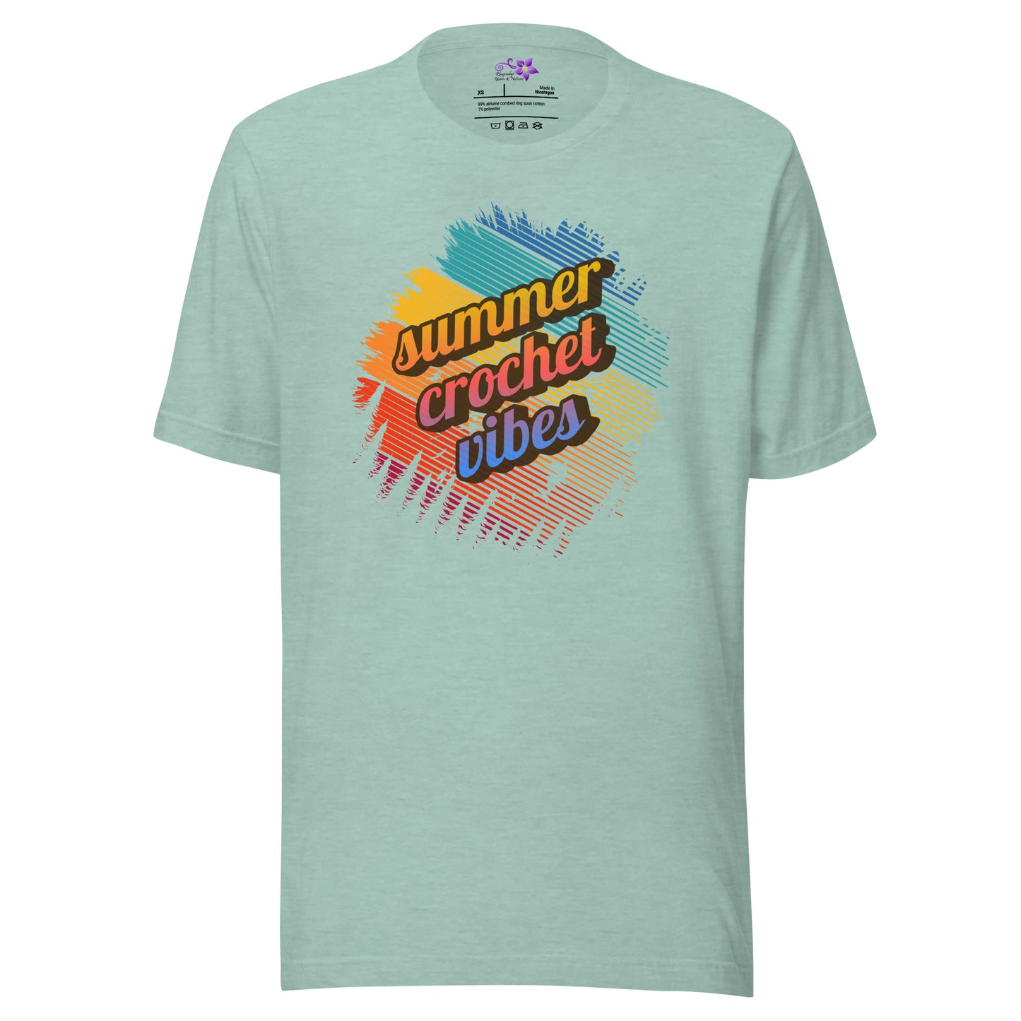 Summer Crochet Vibes Crew Neck T-Shirt