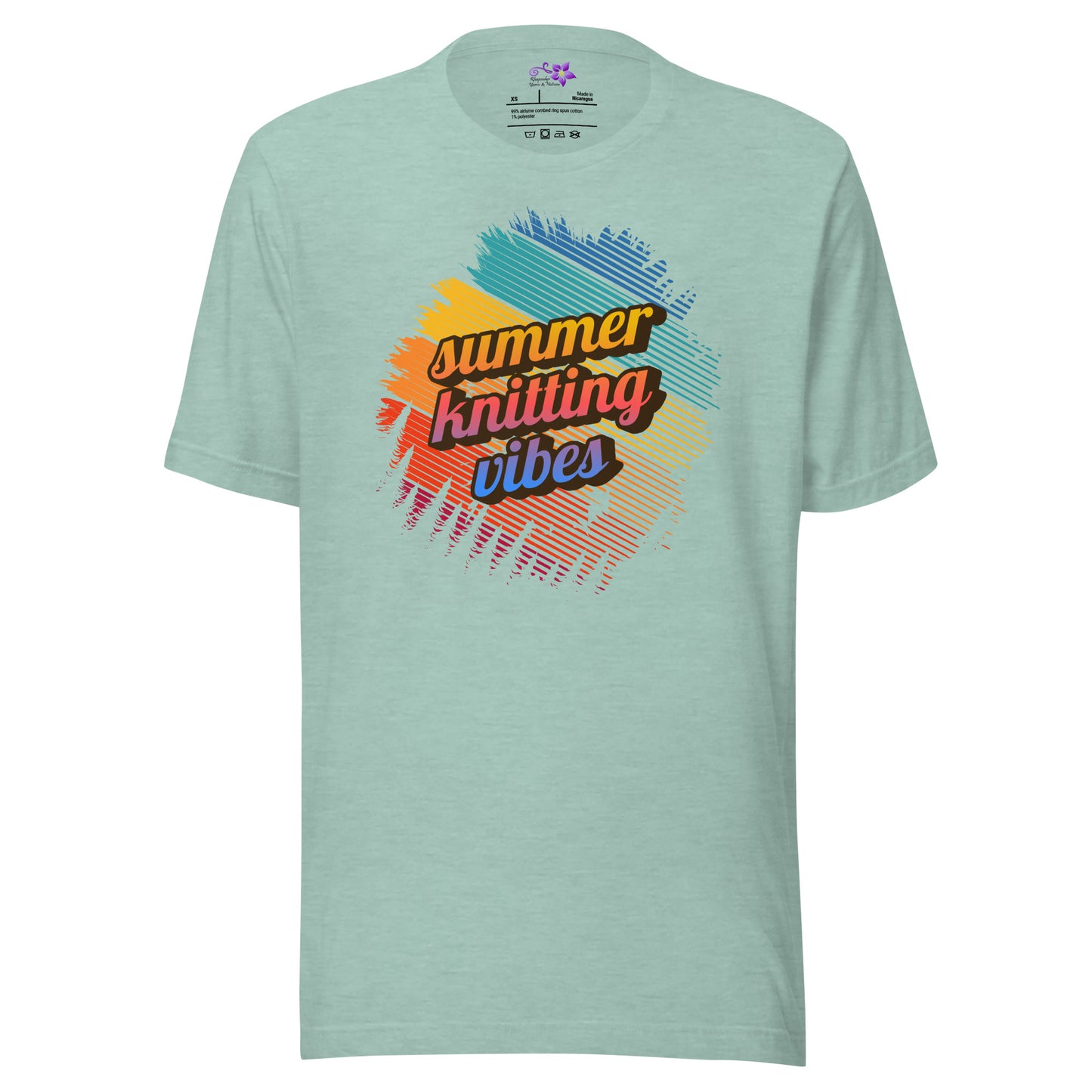 'Summer knitting vibes' Crew Neck T-Shirt