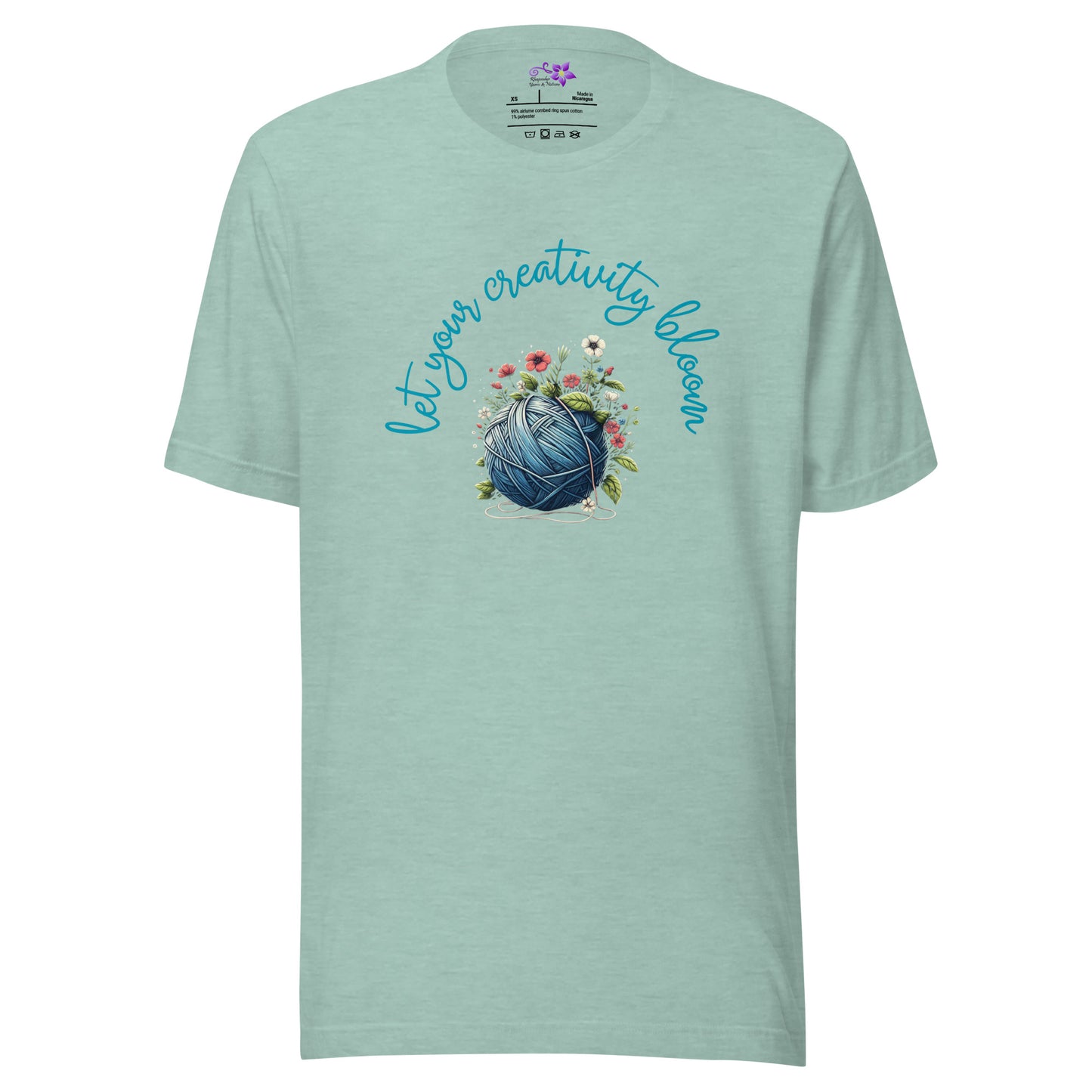 'Creativity Bloom - Yarn Ball' Crew Neck t-shirt