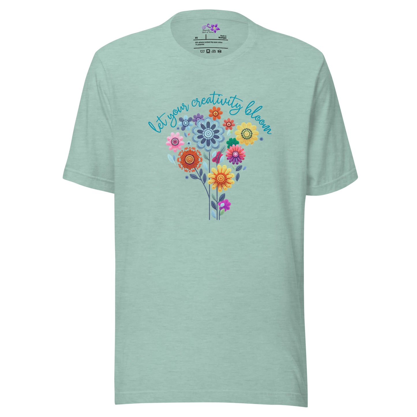 'Creativity - bunch of flowers' Crew Neck t-shirt