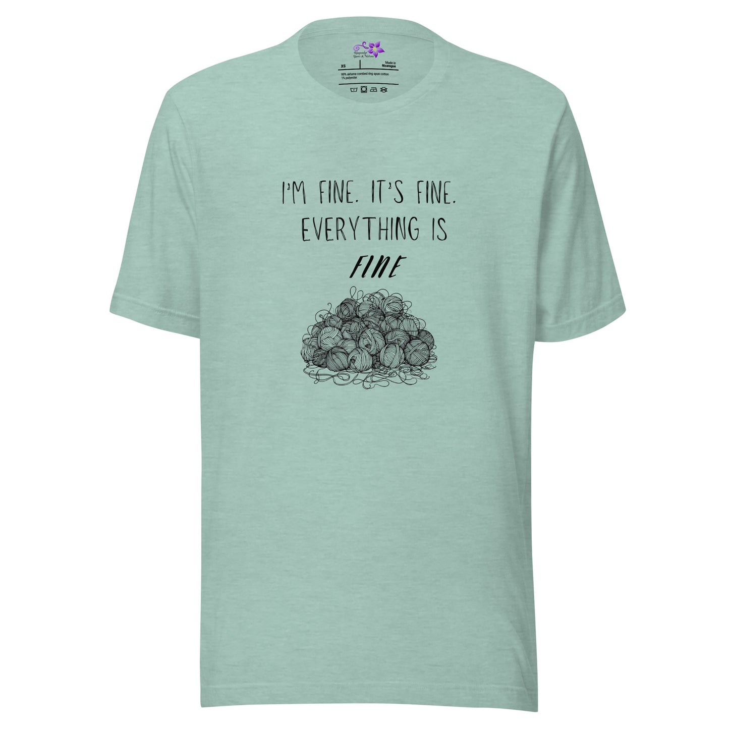 'Everything Is Fine' Crew Neck T-Shirt