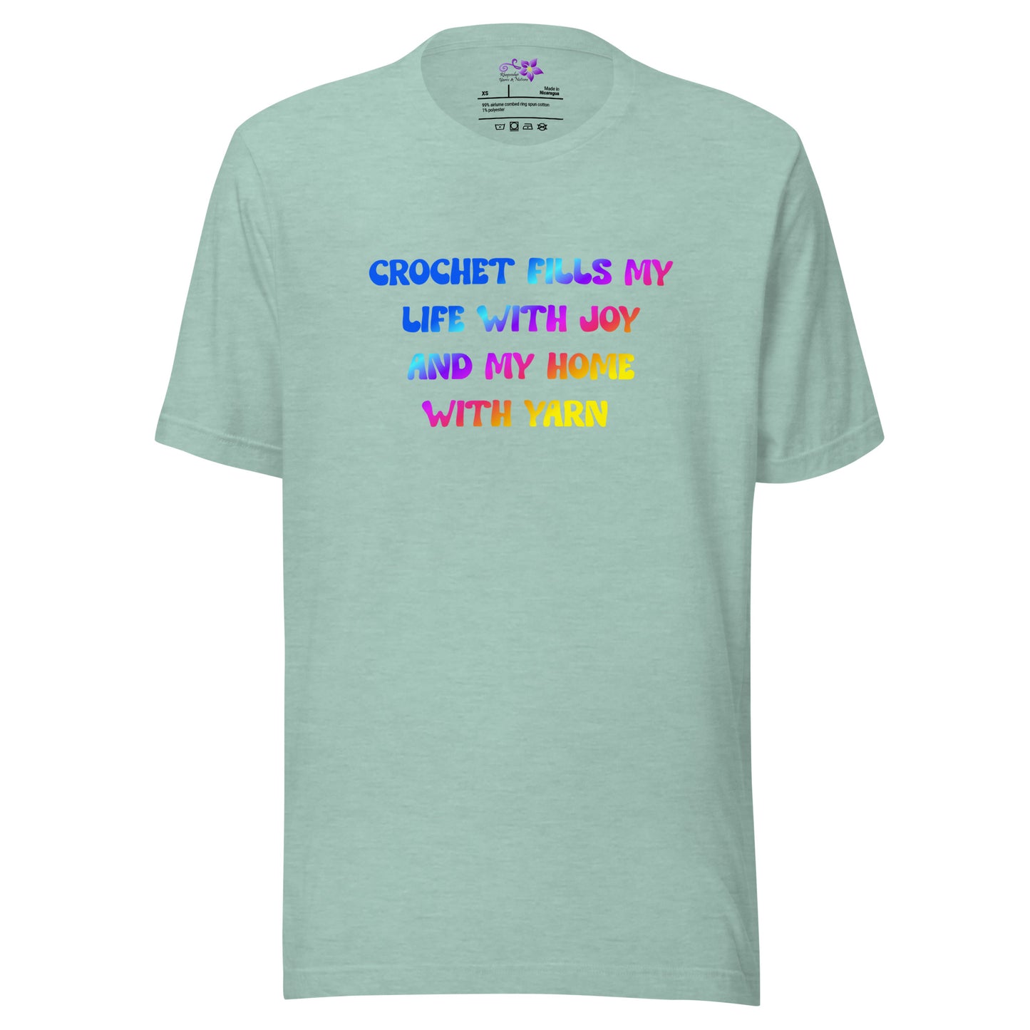 'Crochet fills my life' Crew Neck T-Shirt