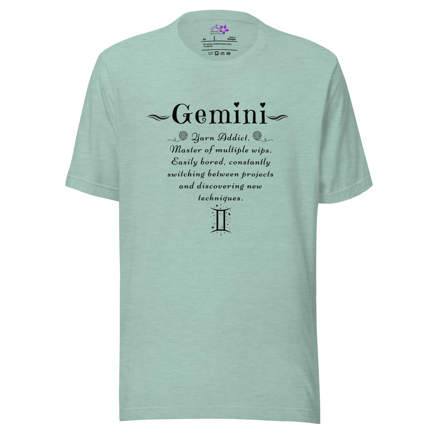 Crafters Zodiac - 'Gemini' Crew Neck T-Shirt