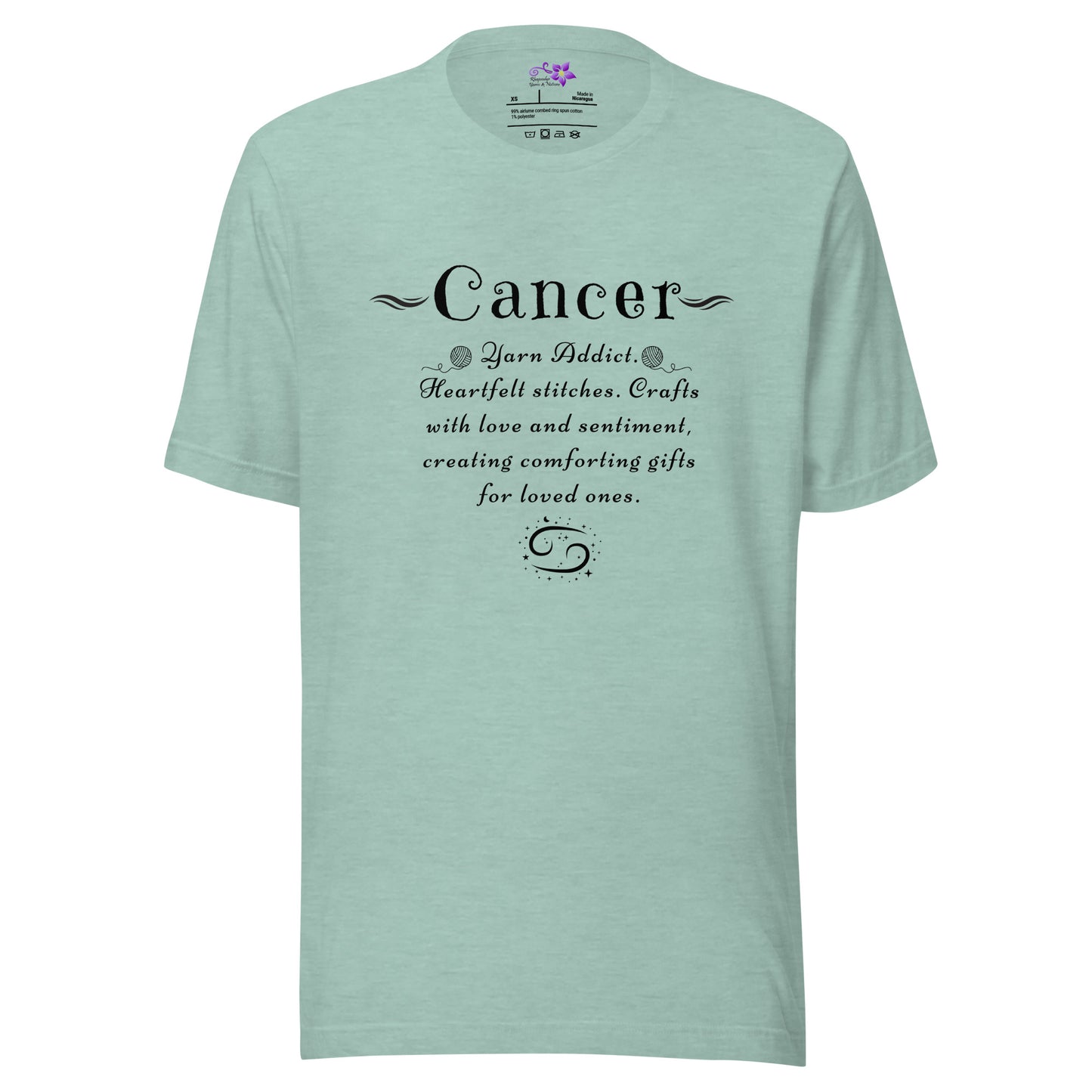 Crafters Zodiac - 'Cancer' Crew Neck T-Shirt