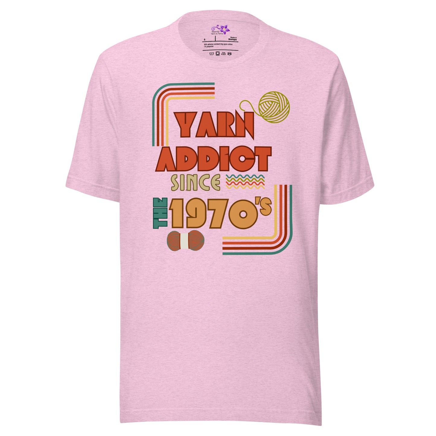 '70's Yarn Addict' Crew Neck T-Shirt