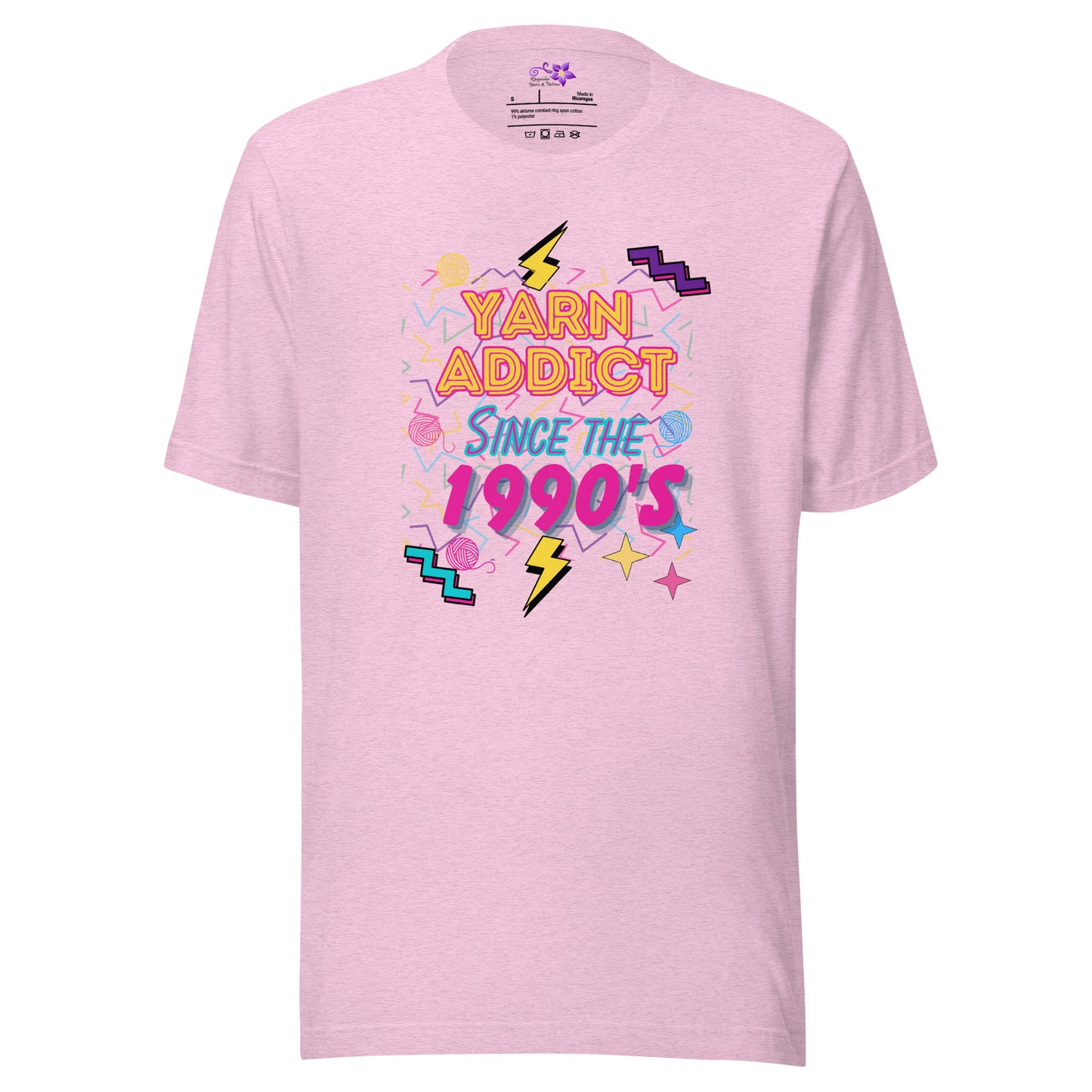 '90's Yarn Addict' Crew Neck T-Shirt