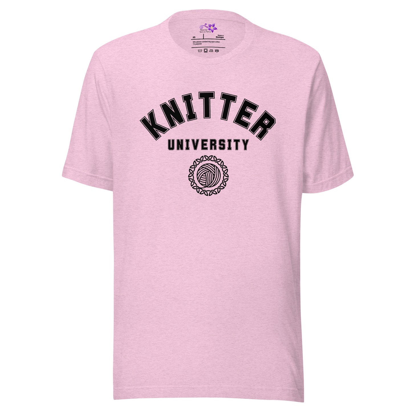 'Knitter University' Crew Neck T-Shirt