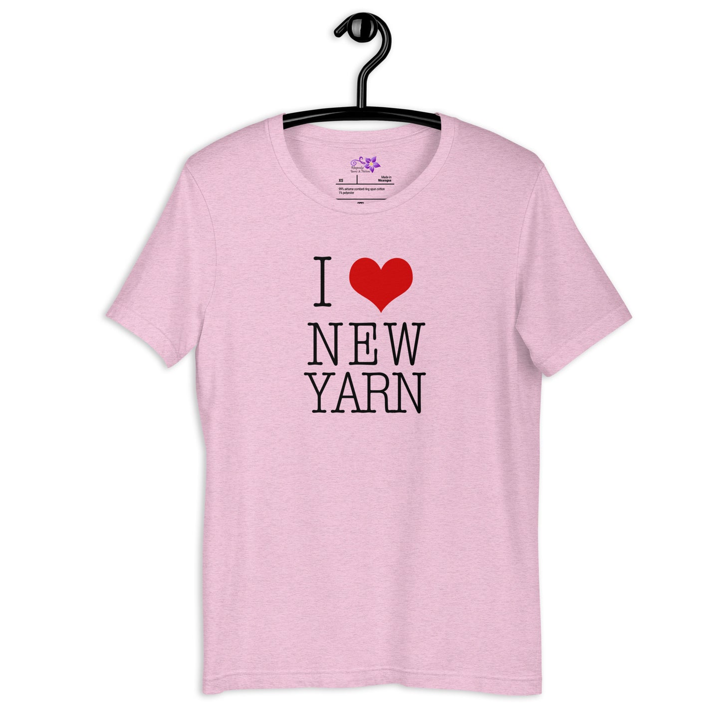 I Heart New Yarn Crew Neck T-Shirt