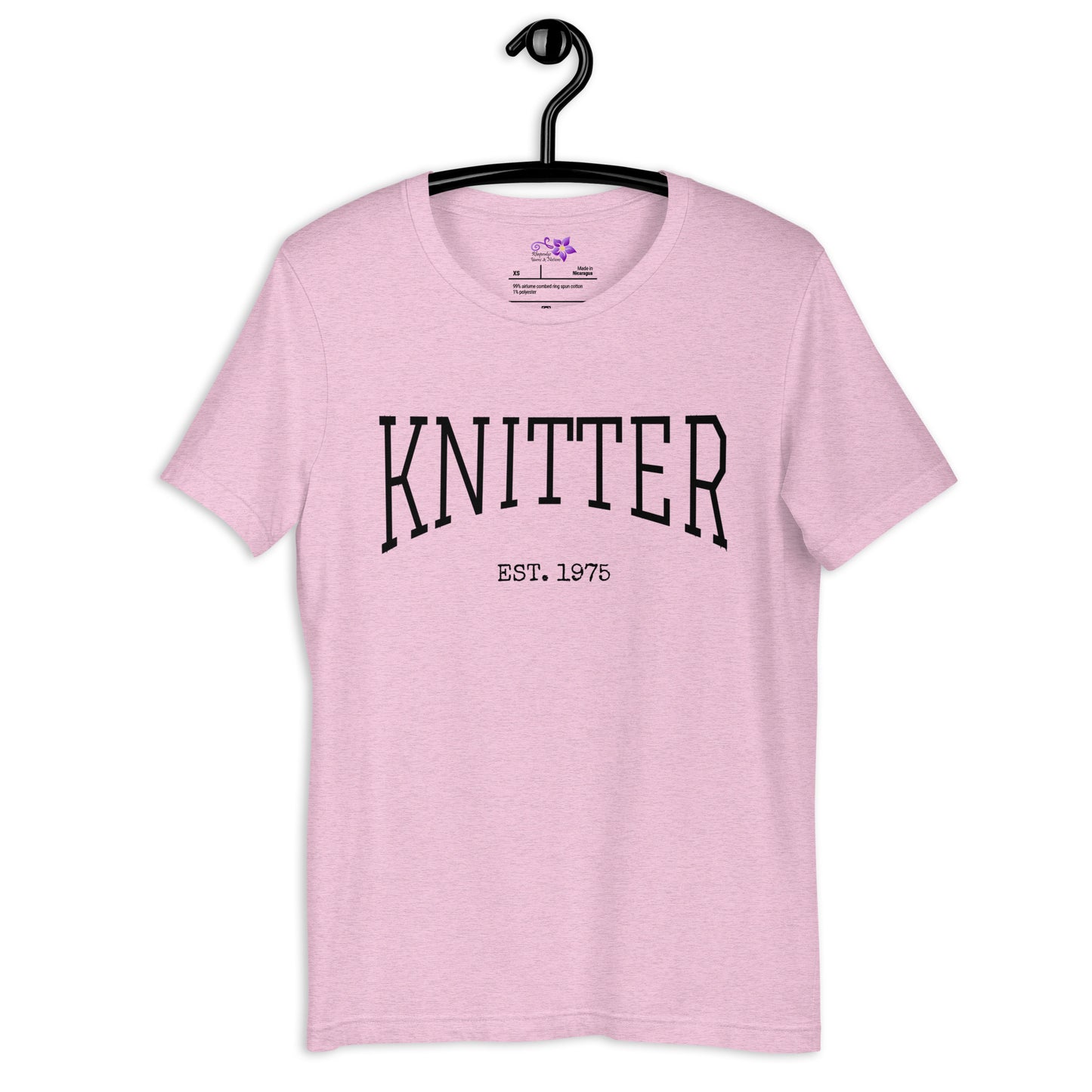 Personalized 'Knitter' Crew Neck T-Shirt