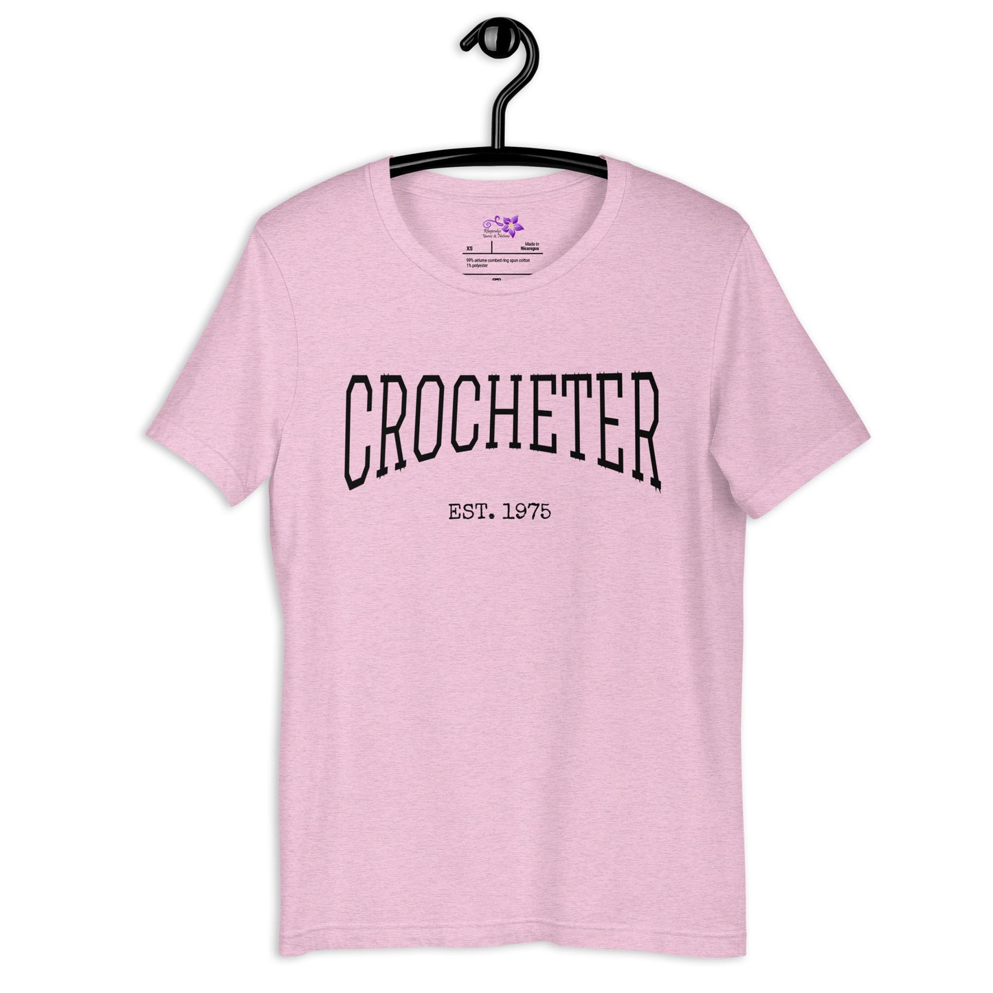 Personalized 'Crocheter' Crew Neck T-Shirt