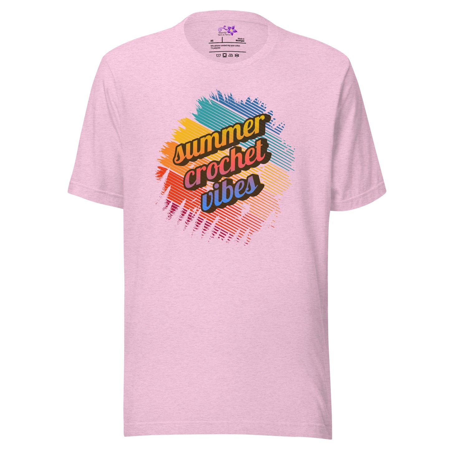 Summer Crochet Vibes Crew Neck T-Shirt