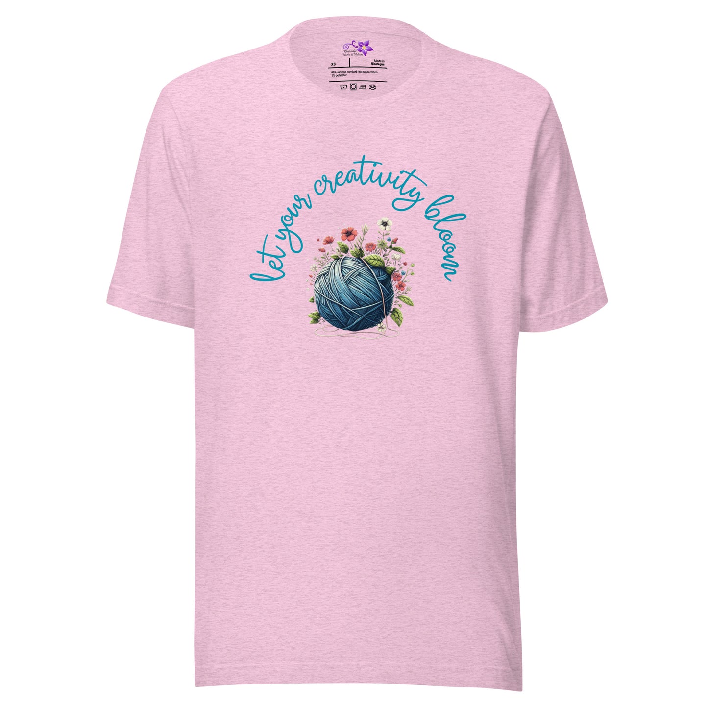 'Creativity Bloom - Yarn Ball' Crew Neck t-shirt