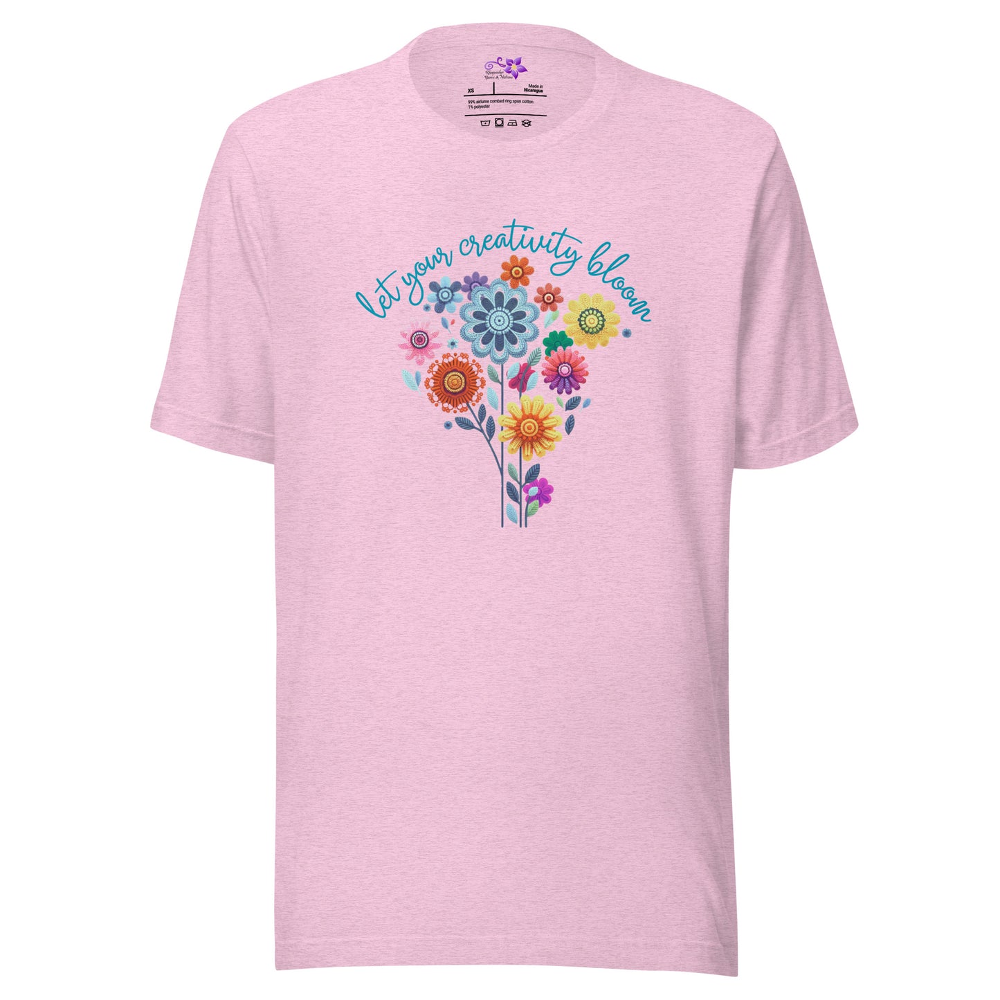 'Creativity - bunch of flowers' Crew Neck t-shirt