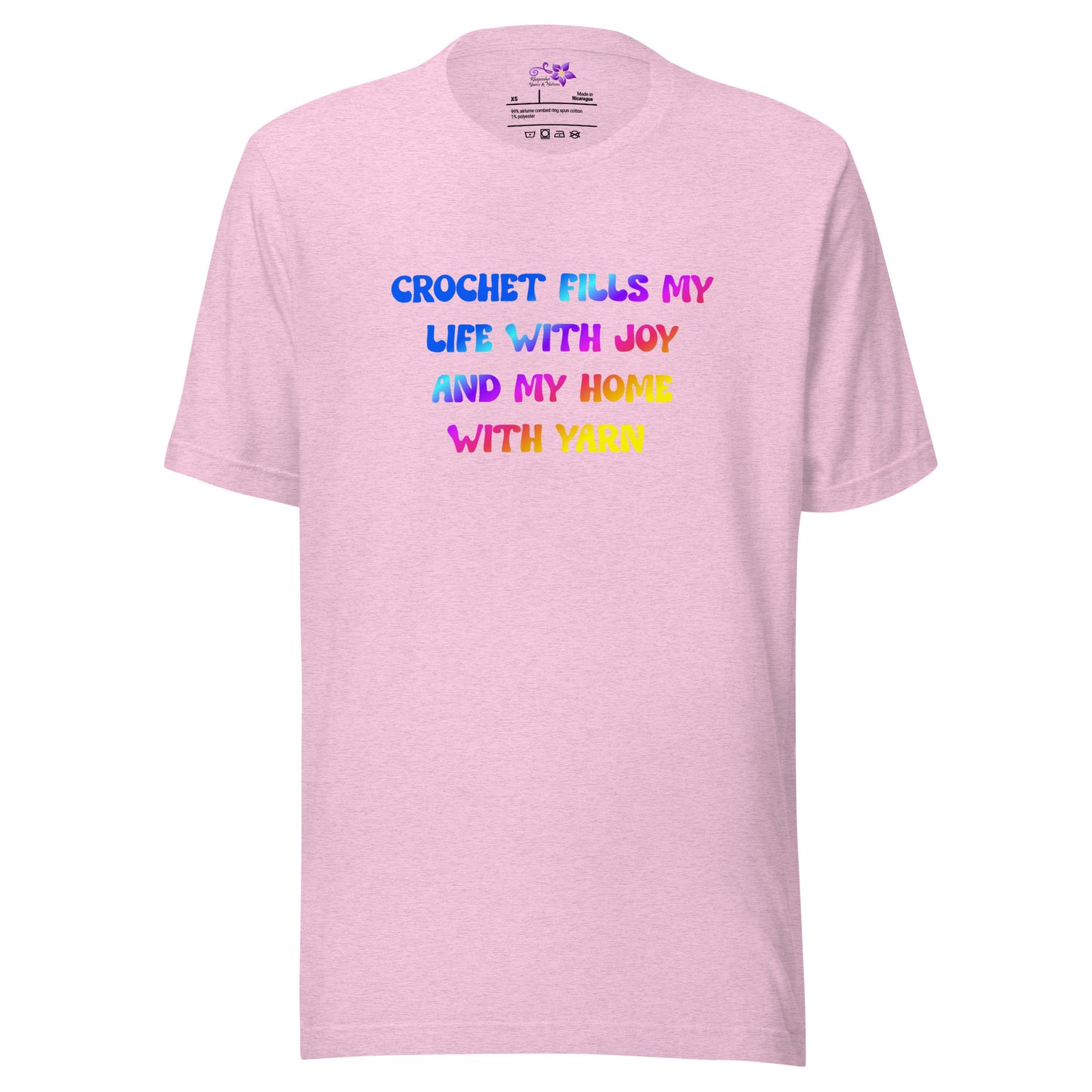 'Crochet fills my life' Crew Neck T-Shirt