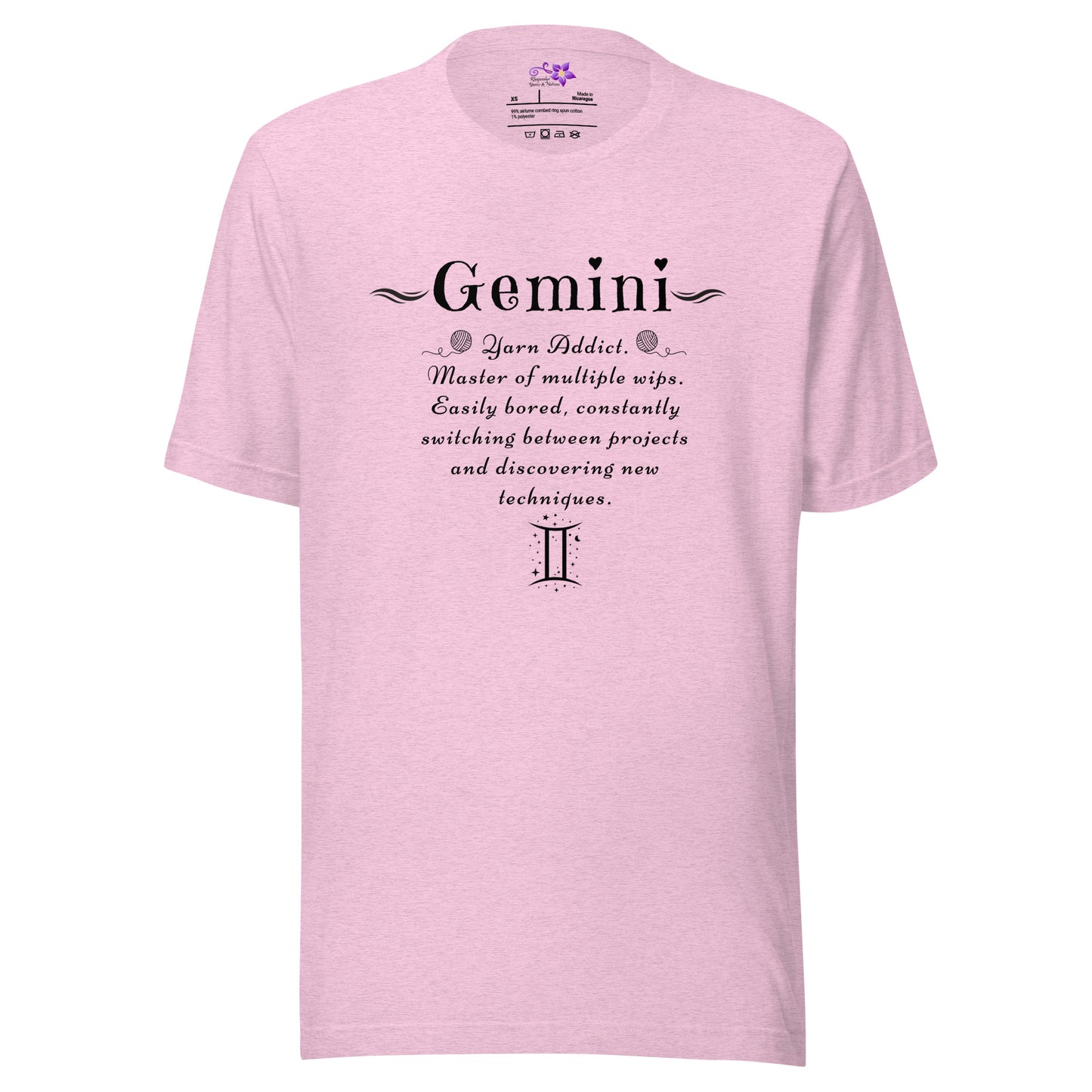 Crafters Zodiac - 'Gemini' Crew Neck T-Shirt