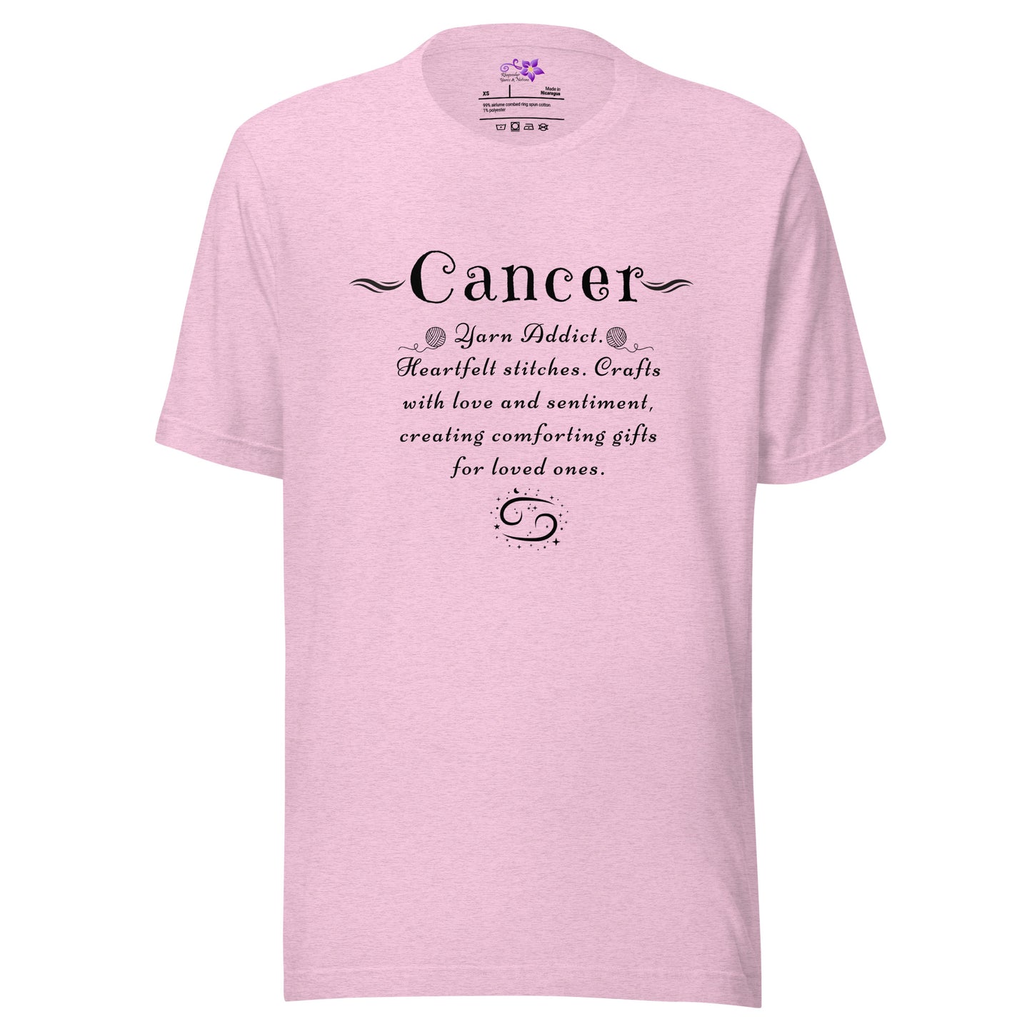 Crafters Zodiac - 'Cancer' Crew Neck T-Shirt