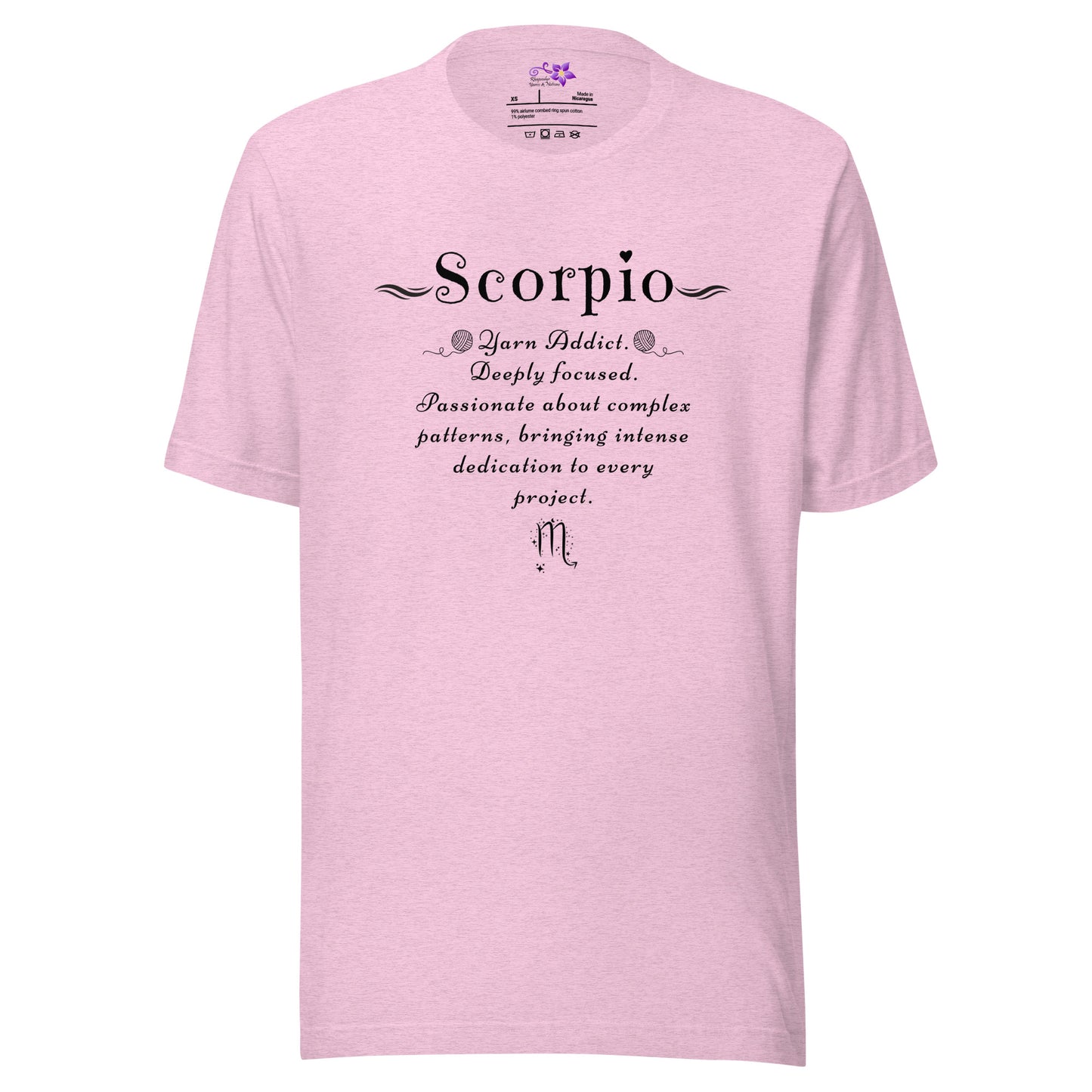 Crafters Zodiac - 'Scorpio' Crew Neck T-Shirt