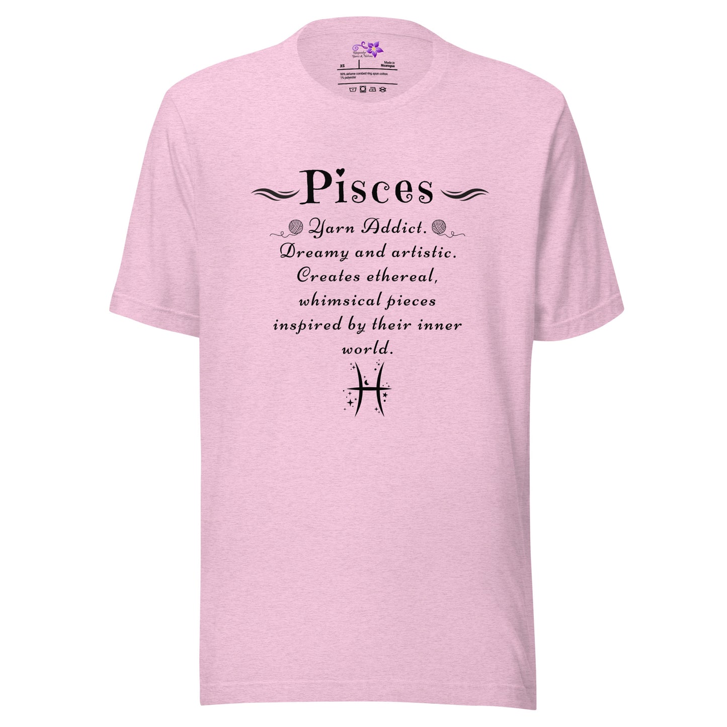 Crafters Zodiac - 'Pisces' Crew Neck T-Shirt