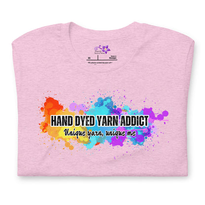 'Hand Dyed Yarn Addict' Crew Neck T-Shirt