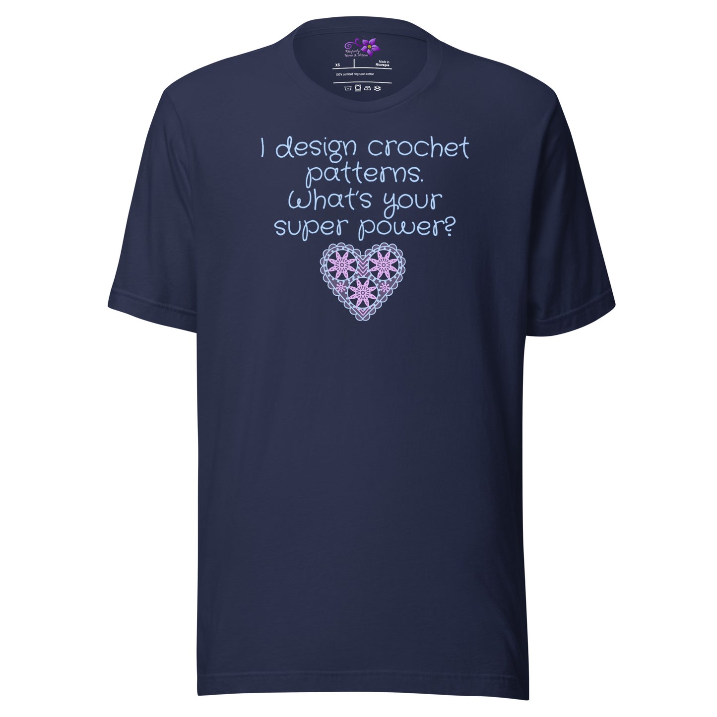 'Crochet Designer' Crew Neck T-Shirt