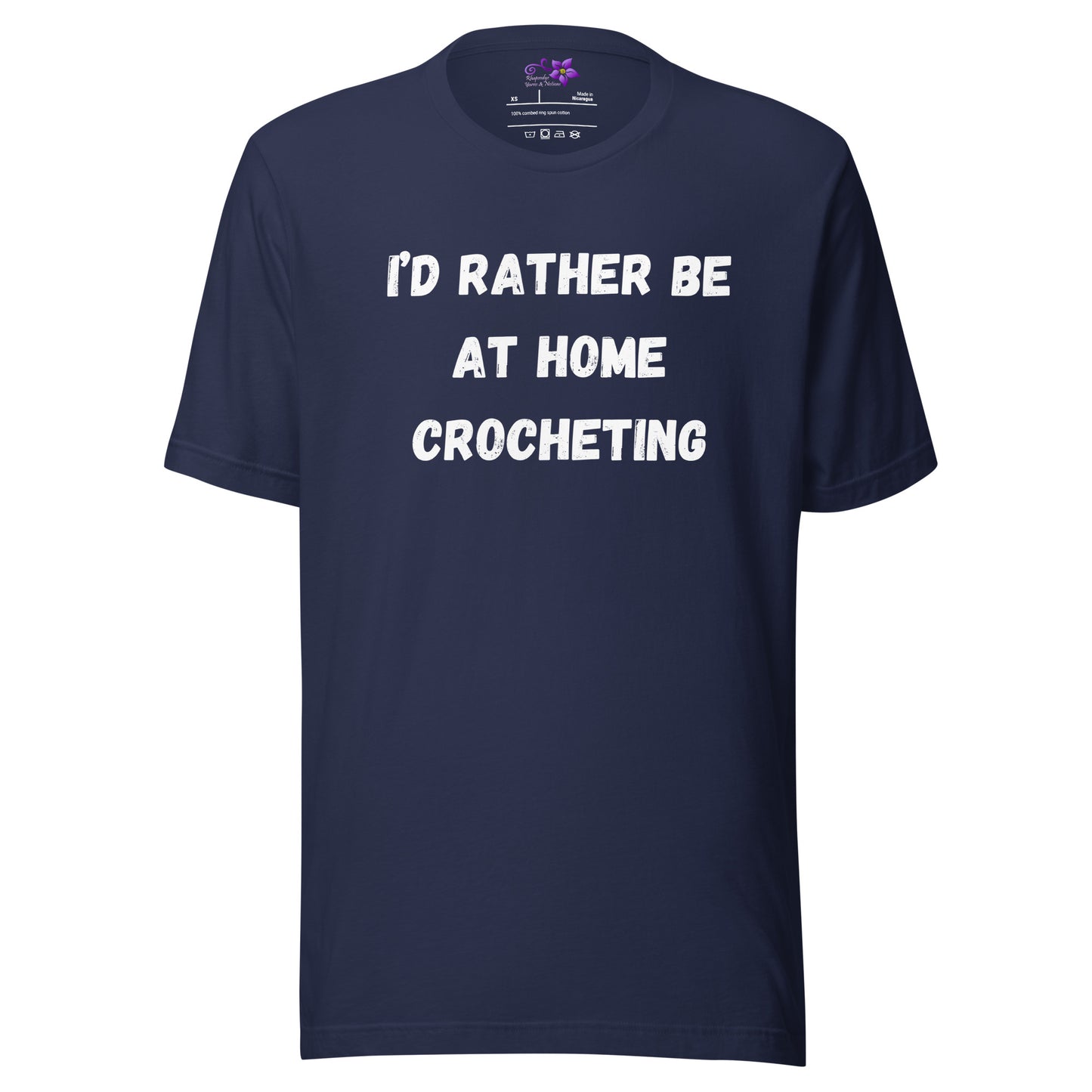 'Rather Be Crocheting' Crew neck T-Shirt