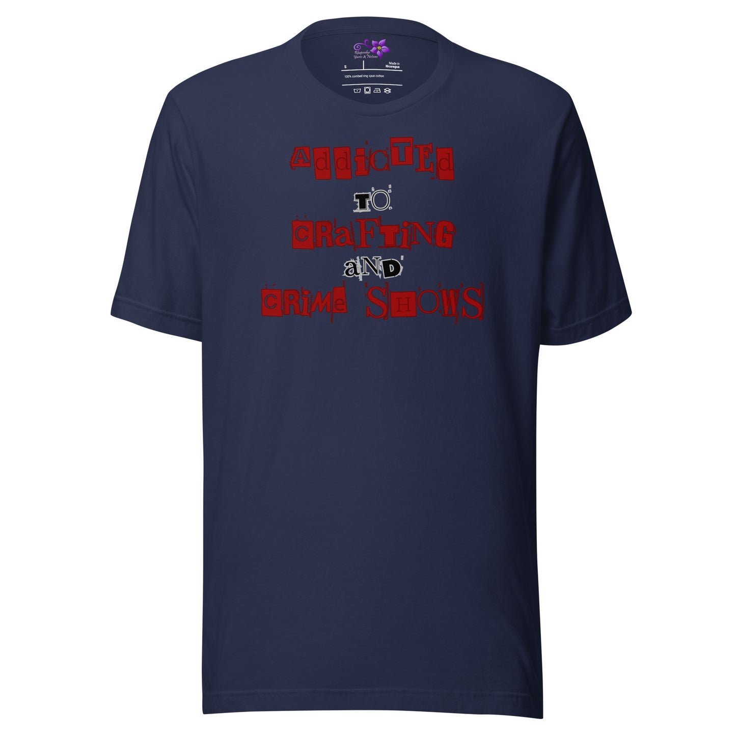 'Crafting and Crime Shows' Crew Neck T-Shirt