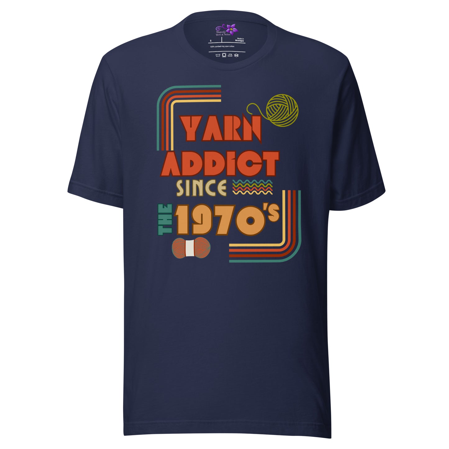 '70's Yarn Addict' Crew Neck T-Shirt