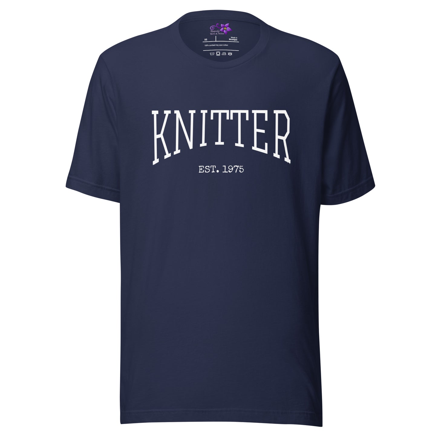 Personalized 'Knitter' Crew Neck T-Shirt