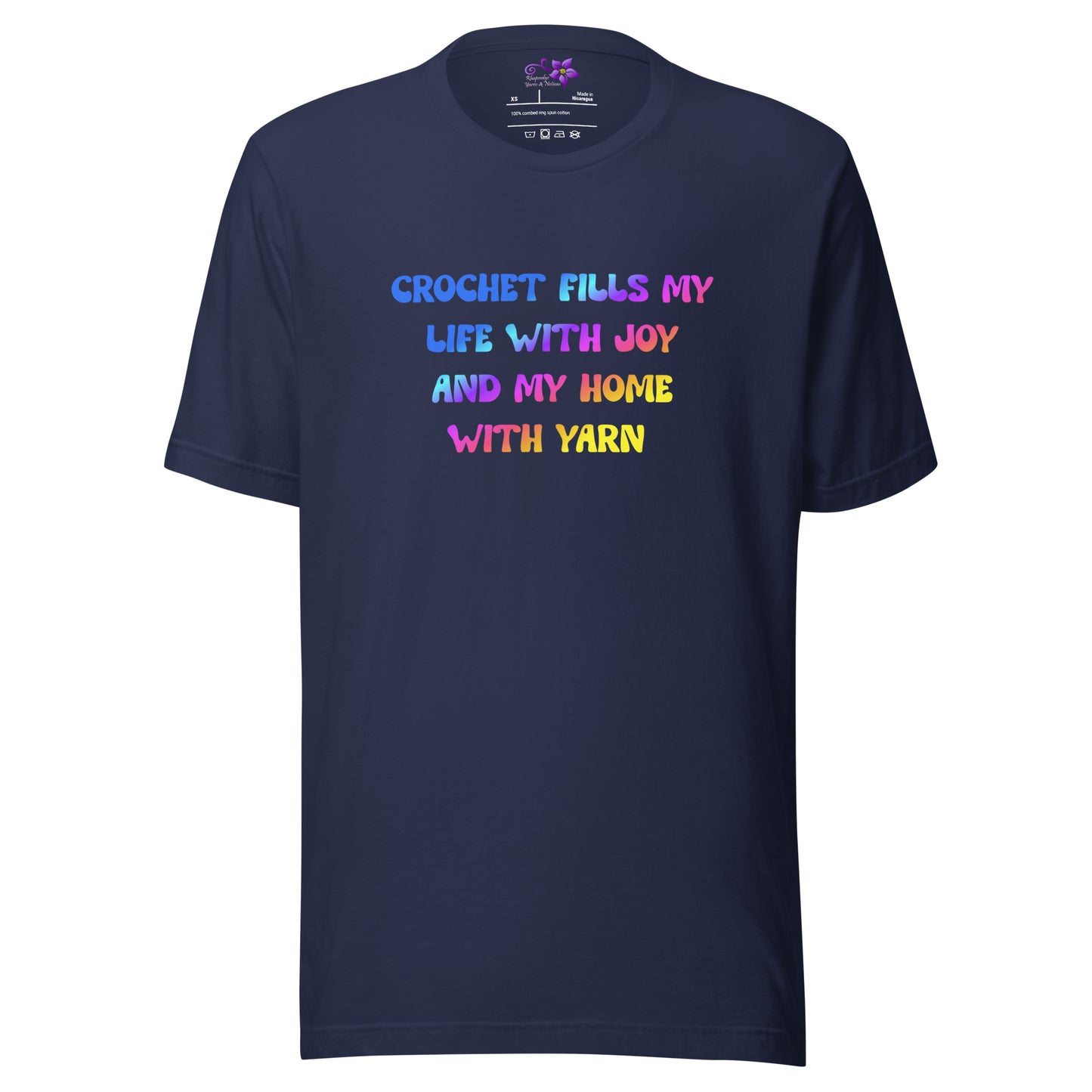 'Crochet fills my life' Crew Neck T-Shirt