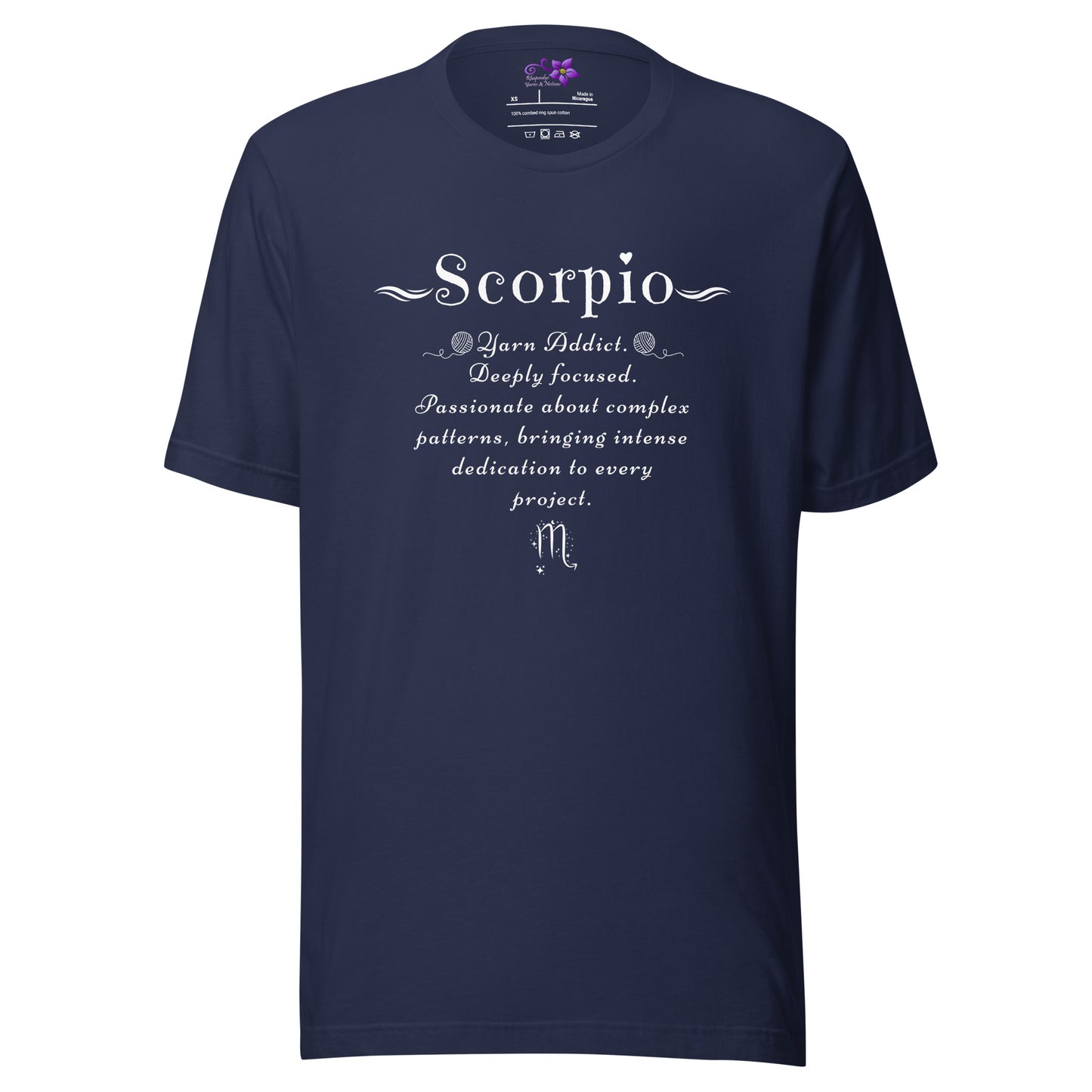 Crafters Zodiac - 'Scorpio' Crew Neck T-Shirt