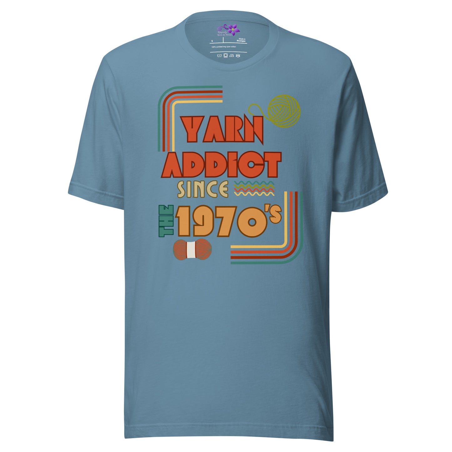 '70's Yarn Addict' Crew Neck T-Shirt