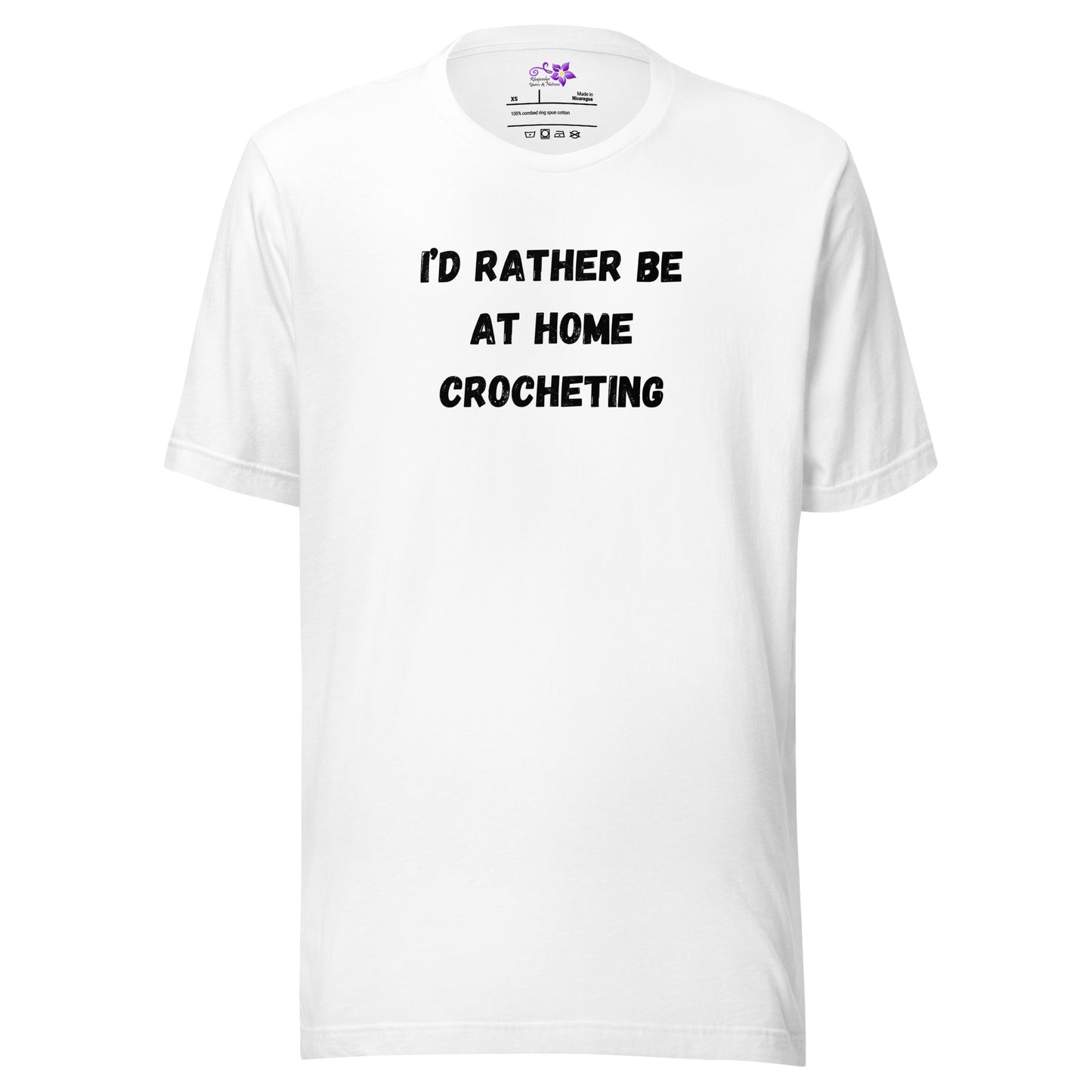 'Rather Be Crocheting' Crew neck T-Shirt